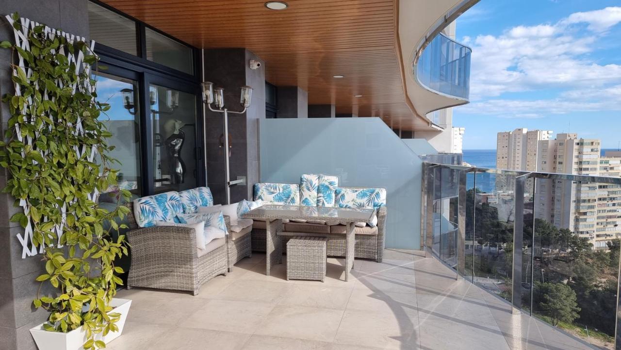 Sunset Waves Benidorm Julieta Vistas Al Mar Premium 200 Mt2 Con Jacuzzi En Terraza Appartement Buitenkant foto