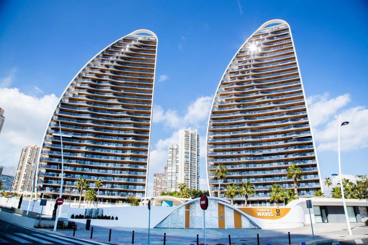 Sunset Waves Benidorm Julieta Vistas Al Mar Premium 200 Mt2 Con Jacuzzi En Terraza Appartement Buitenkant foto