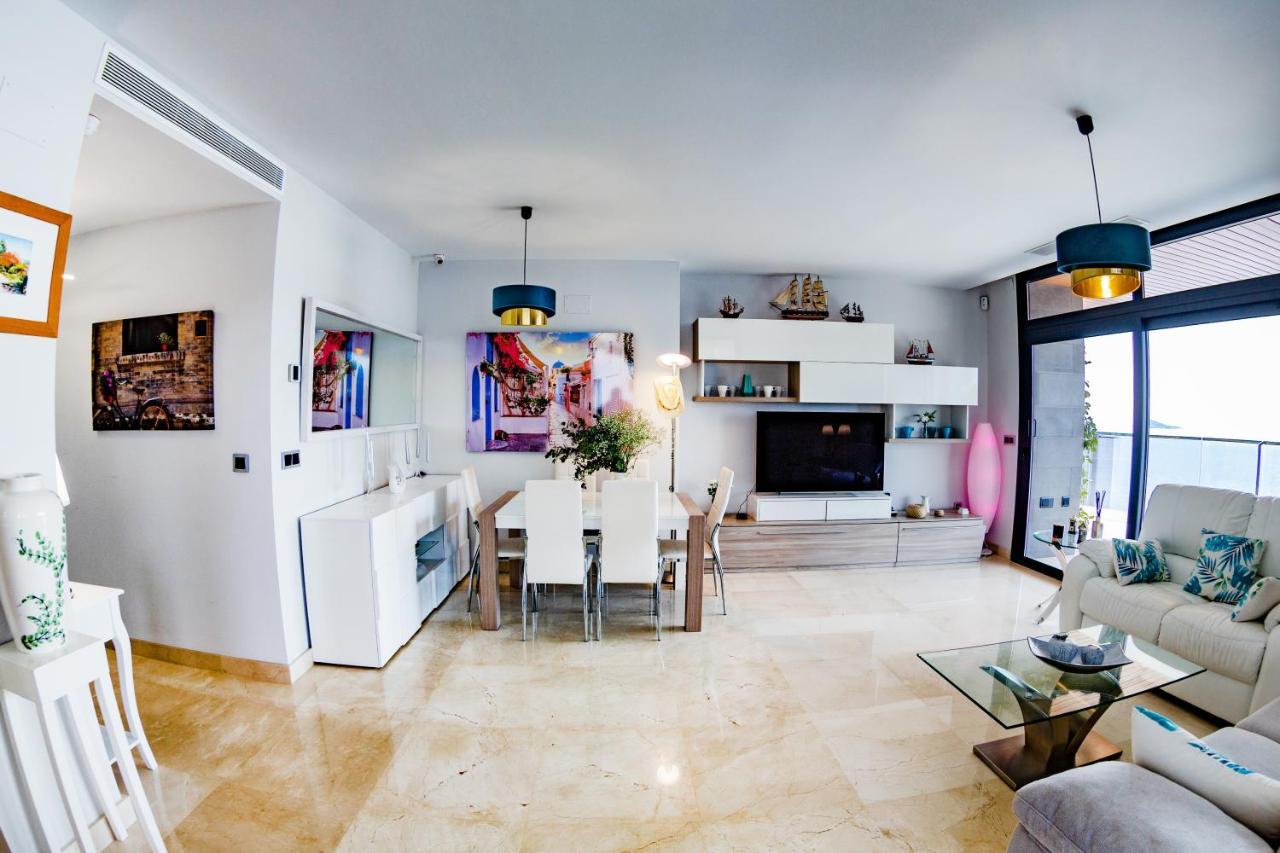 Sunset Waves Benidorm Julieta Vistas Al Mar Premium 200 Mt2 Con Jacuzzi En Terraza Appartement Buitenkant foto